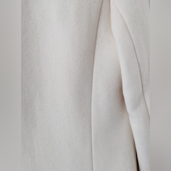 Aritzia Wilfred Cocoon Coat Cream Off-White Italian Wool and Cashmere Size XS - Picture 8 of 9